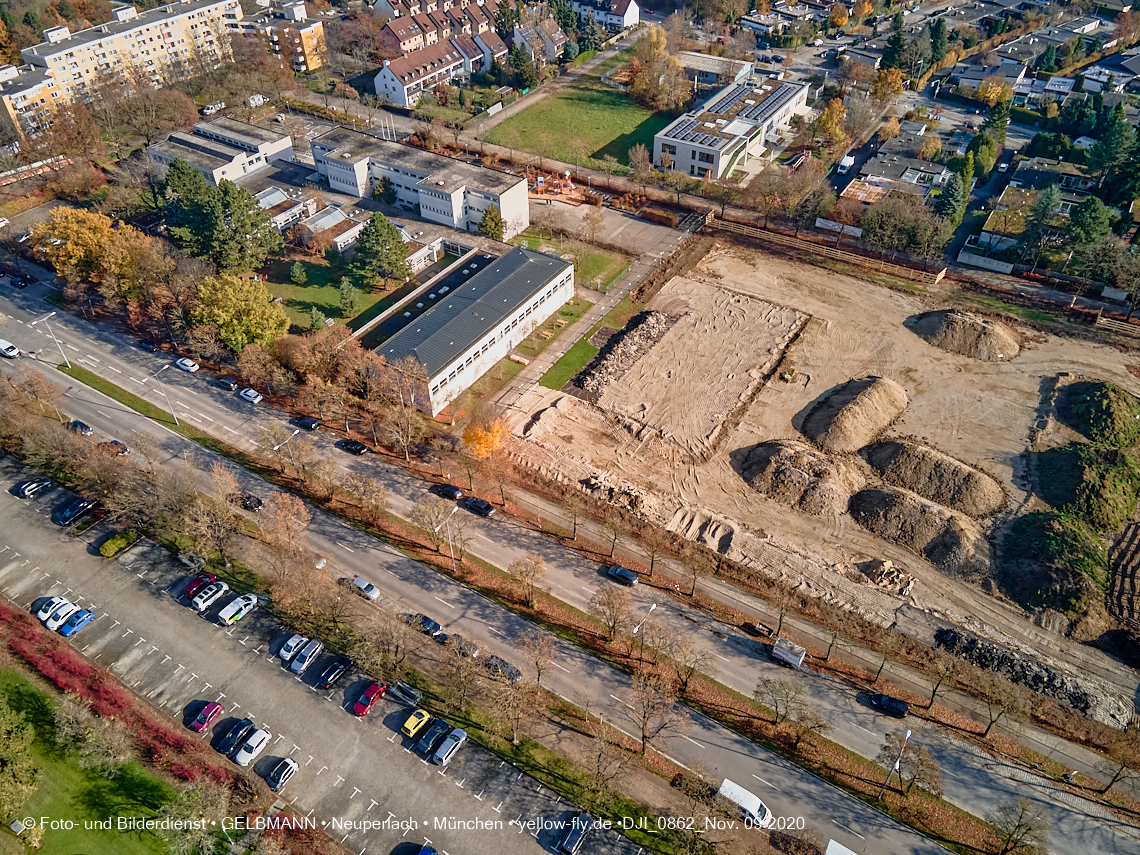 09.11.2020 - Baustelle Grundschule am Karl-Marx-Ring in Neuperlach